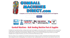 Desktop Screenshot of gumballmachinesdirect.com